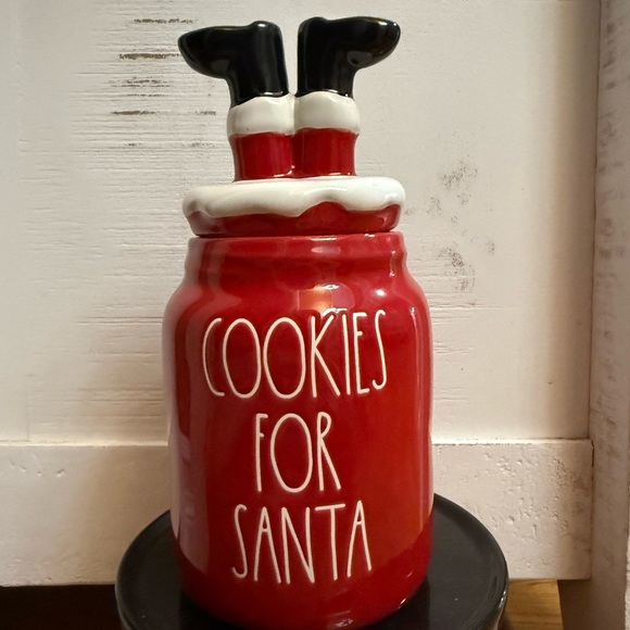 Rae Dunn Red Santa Cookie Jar - Picture 1 of 1